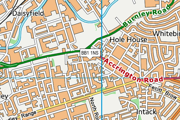 BB1 1NS map - OS VectorMap District (Ordnance Survey)