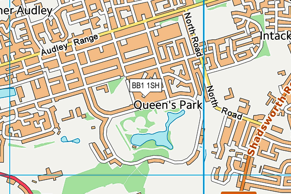 BB1 1SH map - OS VectorMap District (Ordnance Survey)