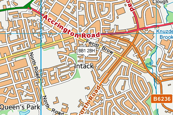 BB1 2BH map - OS VectorMap District (Ordnance Survey)