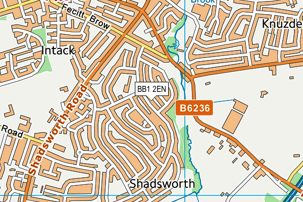 BB1 2EN map - OS VectorMap District (Ordnance Survey)