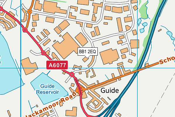 BB1 2EQ map - OS VectorMap District (Ordnance Survey)