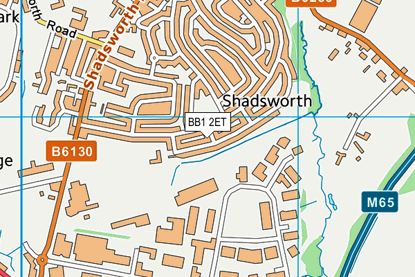Shadsworth Junior School map (BB1 2ET) - OS VectorMap District (Ordnance Survey)
