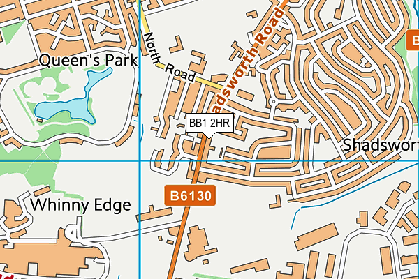 Crosshill Special School (Closed) map (BB1 2HR) - OS VectorMap District (Ordnance Survey)