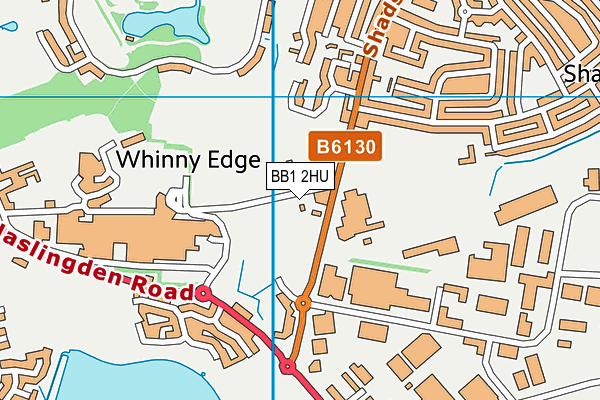 BB1 2HU map - OS VectorMap District (Ordnance Survey)