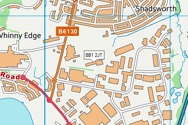 BB1 2JT map - OS VectorMap District (Ordnance Survey)