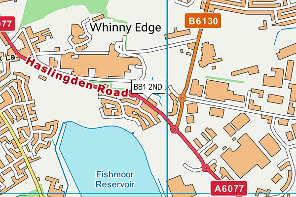 BB1 2ND map - OS VectorMap District (Ordnance Survey)