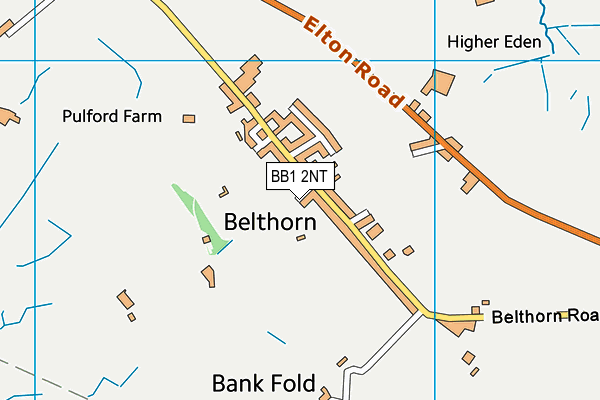 BB1 2NT map - OS VectorMap District (Ordnance Survey)