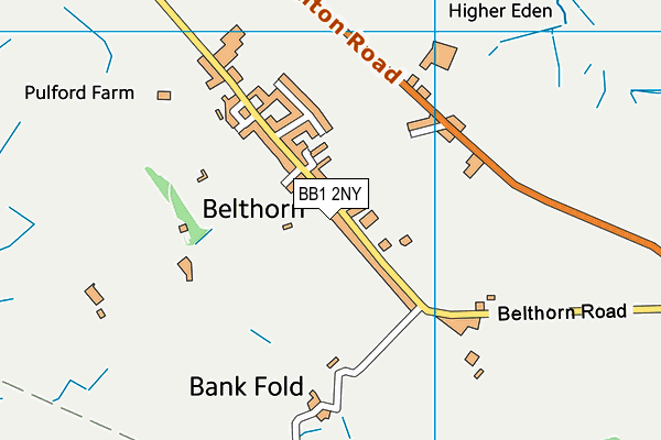 Belthorn Academy Primary School map (BB1 2NY) - OS VectorMap District (Ordnance Survey)