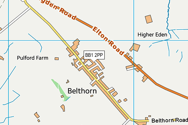 BB1 2PP map - OS VectorMap District (Ordnance Survey)