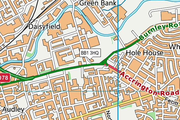 Map of ACCRINGTON NO 1 HCW LIMITED at district scale