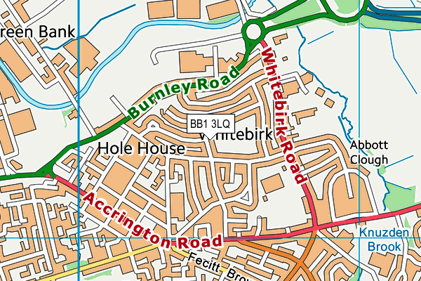 BB1 3LQ map - OS VectorMap District (Ordnance Survey)