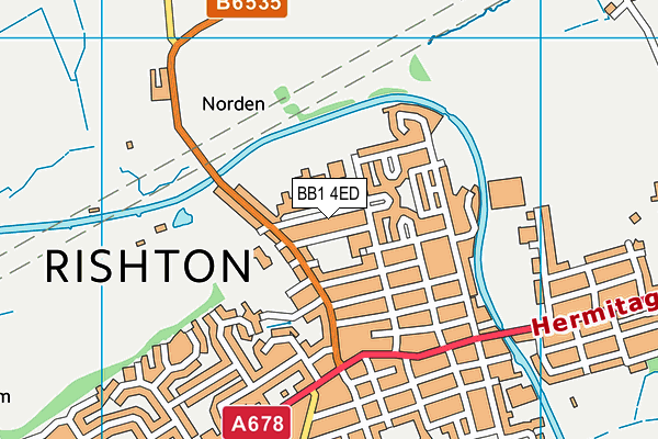 Hyndburn Academy Sport And Leisure Centre map (BB1 4ED) - OS VectorMap District (Ordnance Survey)