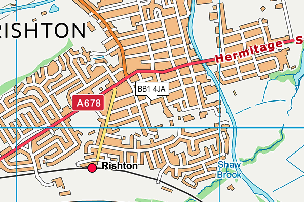 BB1 4JA map - OS VectorMap District (Ordnance Survey)