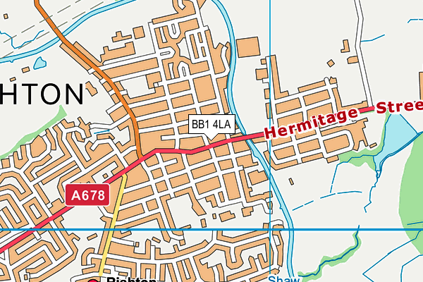 BB1 4LA map - OS VectorMap District (Ordnance Survey)