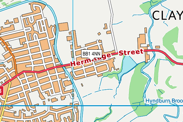 BB1 4NN map - OS VectorMap District (Ordnance Survey)