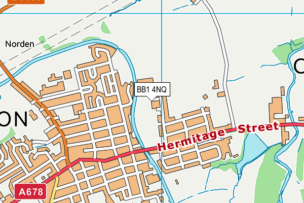 BB1 4NQ map - OS VectorMap District (Ordnance Survey)