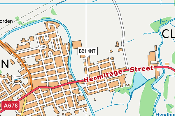 BB1 4NT map - OS VectorMap District (Ordnance Survey)