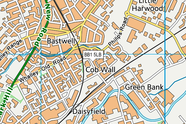Daisyfield Primary School map (BB1 5LB) - OS VectorMap District (Ordnance Survey)