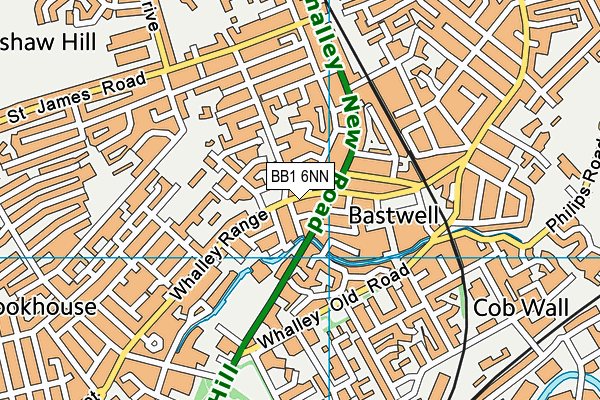 BB1 6NN map - OS VectorMap District (Ordnance Survey)