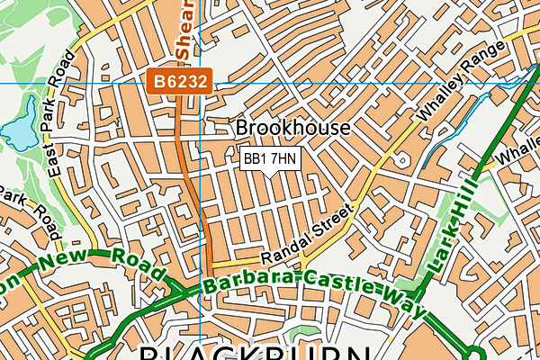 BB1 7HN map - OS VectorMap District (Ordnance Survey)