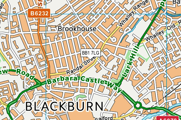 Map of BROOKHOUSE DEVELOPMENT GROUP (BLACKBURN) CIC at district scale