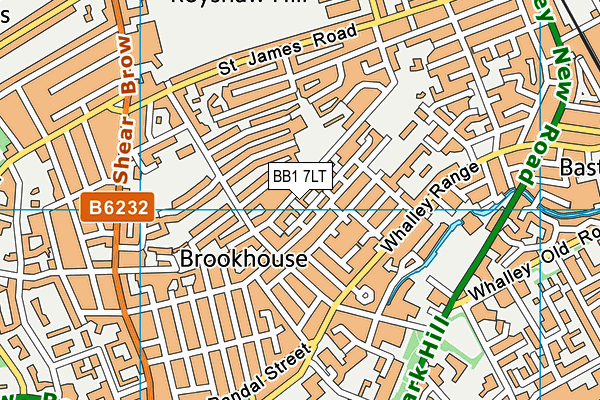 BB1 7LT map - OS VectorMap District (Ordnance Survey)