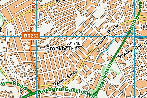 BB1 7NB map - OS VectorMap District (Ordnance Survey)