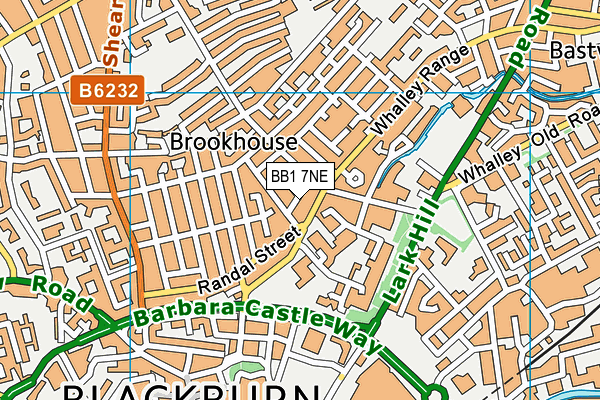 BB1 7NE map - OS VectorMap District (Ordnance Survey)