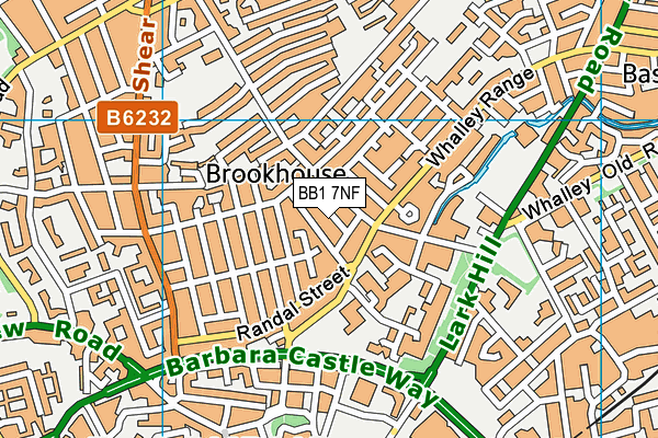 BB1 7NF map - OS VectorMap District (Ordnance Survey)