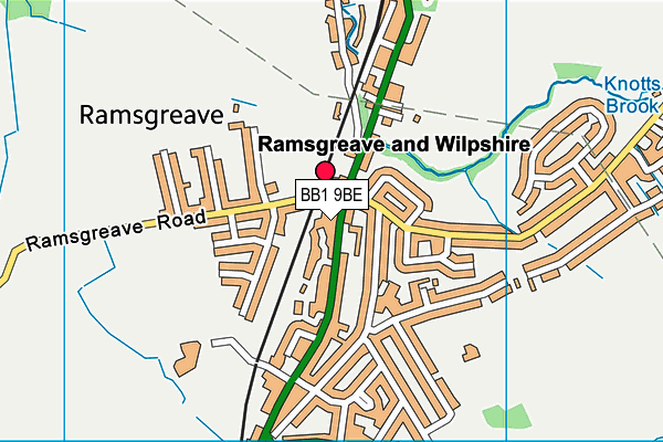 Map of ROMEROS WILPSHIRE LTD at district scale