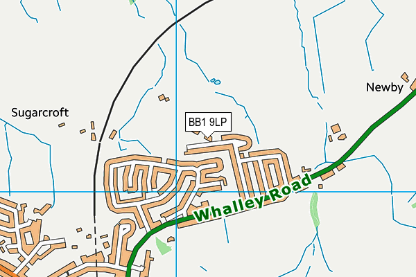 BB1 9LP map - OS VectorMap District (Ordnance Survey)