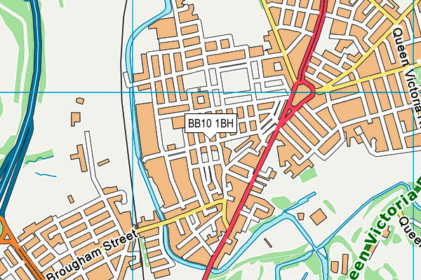 BB10 1BH map - OS VectorMap District (Ordnance Survey)