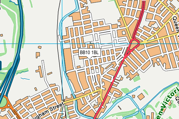BB10 1BL map - OS VectorMap District (Ordnance Survey)