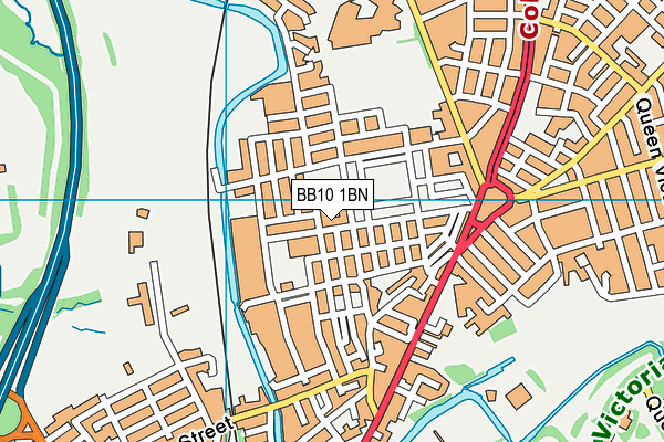 BB10 1BN map - OS VectorMap District (Ordnance Survey)