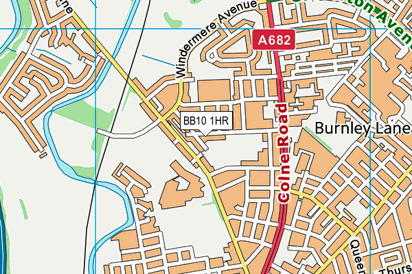 Disraeli Street (Closed) map (BB10 1HR) - OS VectorMap District (Ordnance Survey)