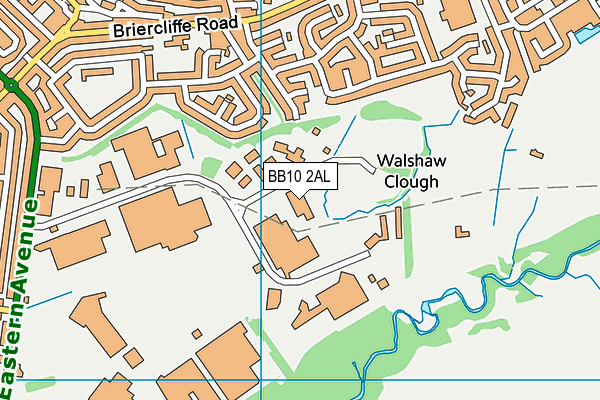 BB10 2AL map - OS VectorMap District (Ordnance Survey)