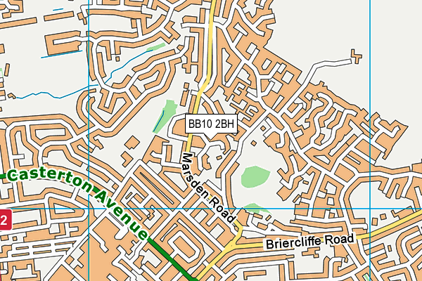 BB10 2BH map - OS VectorMap District (Ordnance Survey)