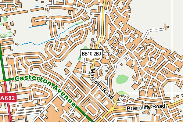 BB10 2BJ map - OS VectorMap District (Ordnance Survey)