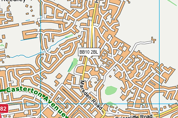 BB10 2BL map - OS VectorMap District (Ordnance Survey)