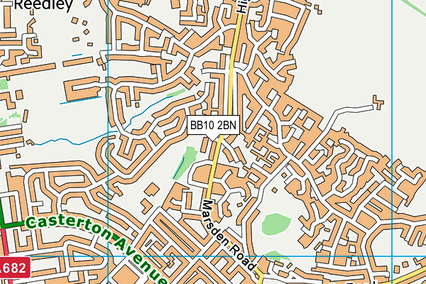 BB10 2BN map - OS VectorMap District (Ordnance Survey)