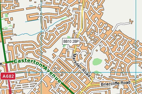 BB10 2BP map - OS VectorMap District (Ordnance Survey)