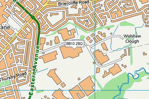 BB10 2BQ map - OS VectorMap District (Ordnance Survey)