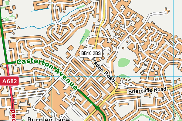 BB10 2BS map - OS VectorMap District (Ordnance Survey)