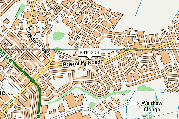 BB10 2DH map - OS VectorMap District (Ordnance Survey)
