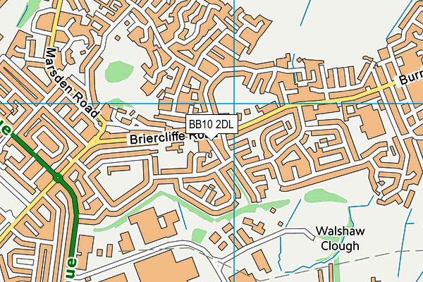BB10 2DL map - OS VectorMap District (Ordnance Survey)