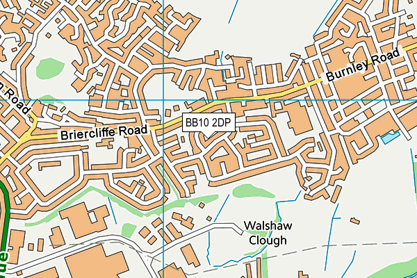 BB10 2DP map - OS VectorMap District (Ordnance Survey)