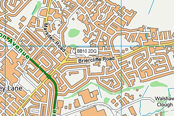 BB10 2DQ map - OS VectorMap District (Ordnance Survey)