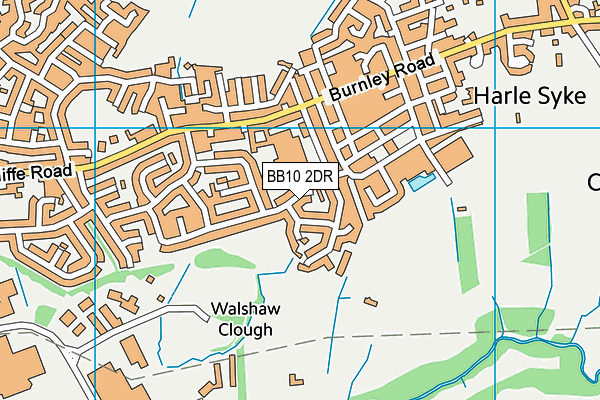 BB10 2DR map - OS VectorMap District (Ordnance Survey)