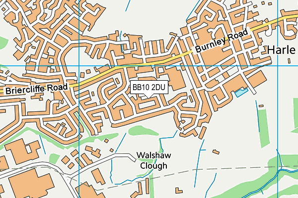 BB10 2DU map - OS VectorMap District (Ordnance Survey)