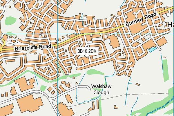 BB10 2DX map - OS VectorMap District (Ordnance Survey)